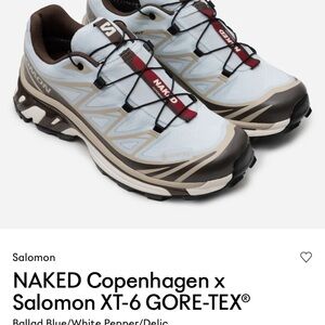 NAKED Copenhagen x Salomon XT-6 GORE-TEX®
Ballad Blue/White Pepper/Delic